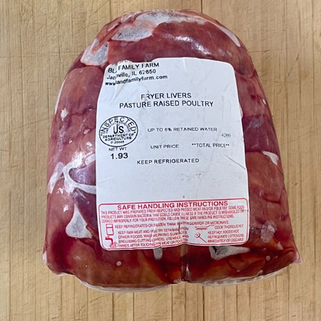 Chicken – Livers (Pasture-Raised, Non-GMO Fed)
