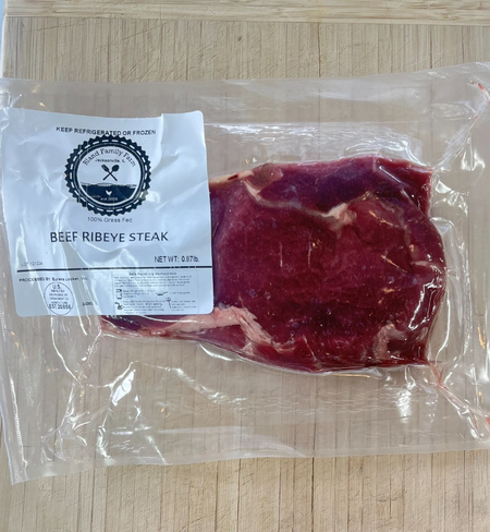 Beef - Ribeye Steak, Boneless (100% Grass-Fed)