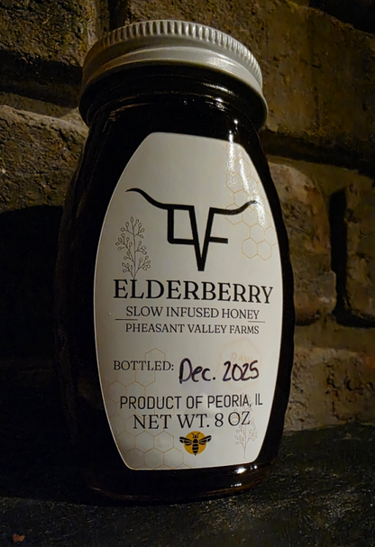 Honey - Elderberry Infused (Raw)